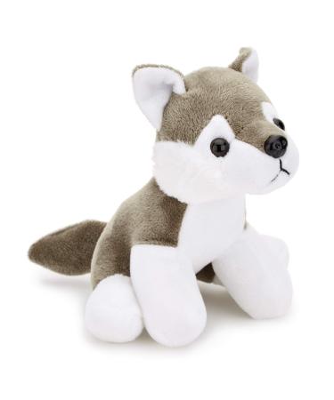 Zappi Co Children's Soft Cuddly Plush Toy Animal - Perfect Perfect Soft Snuggly Playtime Companions for Children (12-15cm /5-6") (Wolf) One Size Wolf