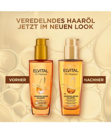 L'Or al Paris Elvital Magic Oil 100ml - Nourishing Hair Oil for Soft Shiny Hair Frizz Control & Heat Protection up to 230 C with 6 Precious Flower Oils - Buy Online on SooperMarket.com