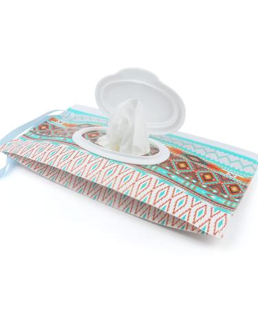 Portable Baby Wipe Dispenser | Refillable & Reusable Travel Wet Wipe Pouch (2 Pack) - Buy Online on SooperMarket.com