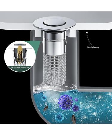 Efficient & Sink Strainer Convenient & Sink Plug Installs Keep Your Drain Clear With Ease Sink Plug - Buy Online on SooperMarket.com