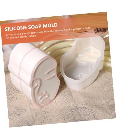 STOBOK Face Resin Molds 2pcs Silicone Mold Hand Mold Silicone Cake Mold Handmade Soap Mold Candy Mold Human Face Manual Soap Molds Scented Candle Mold Crafts Household Silica Gel - Buy Online on SooperMarket.com