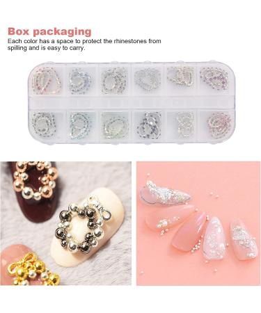 Nail Art Crystals Nail Rhinestones Nail Art Rhinestones Chain Metal Flatback Bling Manicure DIY Decor Nail Art Supplies Perfect for Nail Salon Multiple Choices(03) - Buy Online on SooperMarket.com
