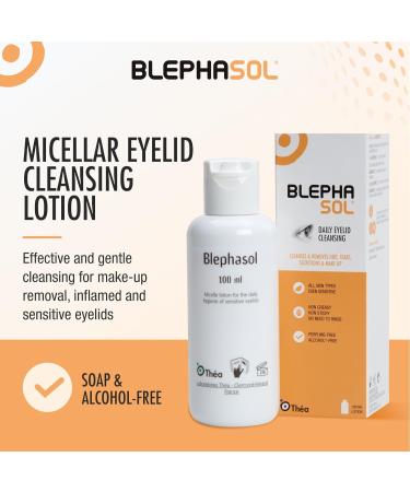 3 x Blephasol Micellar Eyelid Cleansing Lotion | Effective and Gentle Cleansing for Make-Up Removal Inflamed and Sensitive Eyelids | Soap & Alcohol-Free | Pack of 3 x 100ml - Buy Online on SooperMarket.com
