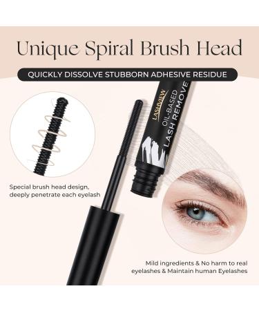 LASHVIEW Eyelash Remover | Gentle Cluster Lash Glue Remover for DIY Extensions | Soothing & Non-Irritating Eye Cleanser 5ML | International Shipping Available - Buy Online on SooperMarket.com