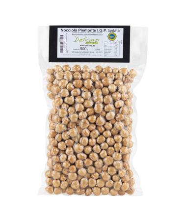 Deliano roasted hazelnuts igp nuts whole shelled tonda gentile natural 500 g chocolate 500 g (1 pack)