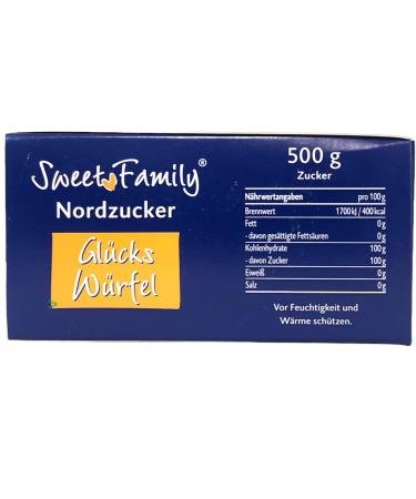 Buy Nordzucker Sweet Family Lucky Cubes Sugar Cubes - Decorative Shapes Pack of 6 (6x500g) | International Shipping Available - Buy Online on SooperMarket.com