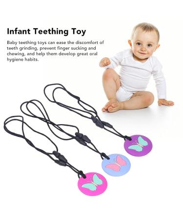 3Pcs Silicone Sensory Chew Necklace for Kids - Teething & Autism Chewlery for Boys & Girls - Buy Online on SooperMarket.com