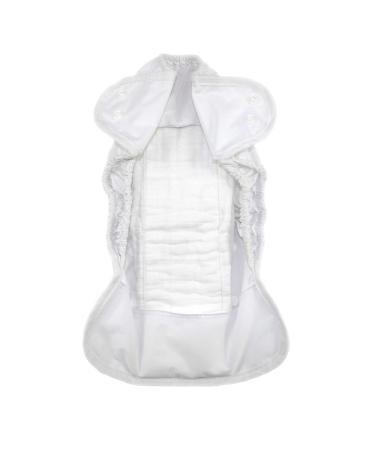 Buy MuslinZ Pack of 6 Size 1 Prefold Muslin Diapers White - Soft Absorbent & Eco-Friendly | International Shipping Available - Buy Online on SooperMarket.com