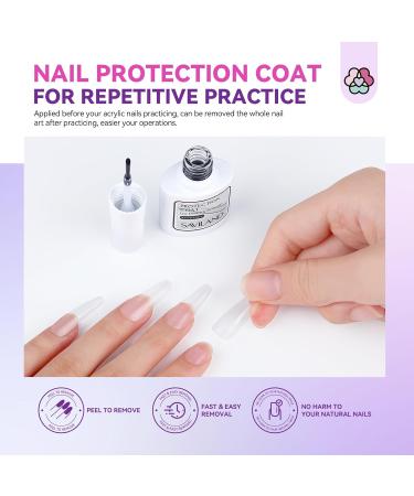 SAVILAND Acrylic Nail Kit - 100% Essential Oil 2oz Clear Powder Liquid Set & Nail Practice Mat - Professional DIY Nail Art for Beginners - Buy Online on SooperMarket.com