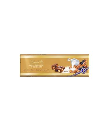 Lindt Swiss Premium Milk Chocolate - Raisins & Hazelnuts (300g) - Pack of 2