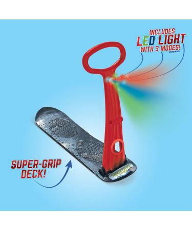 Geospace LED Ski Scooter - Foldable Snowboard Kick-Scooter for Snow Use - Assorted Colors - Buy Online on SooperMarket.com
