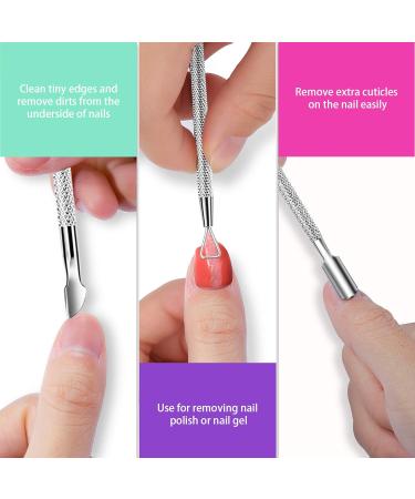 Gel Nail Polish Removal Kit: 20 Plastic Nail Clips, 550 Cotton Pads, 120ml Dispenser Bottle, 7 Nail File Grits, 2 Nail Brushes, 2 Cuticle Pushers - Buy Online on SooperMarket.com