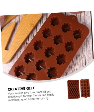 Alipis 10 Pcs Chocolate Mold Cookie Baking Soap Mold Silicone Lollipop Mold Muffin Silicone Molds Pudding Kitchen Frying Mould Ice Cube Trays Chocolate Baking Mold Ice Cubes Fondant Mold - Buy Online on SooperMarket.com