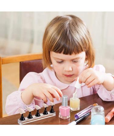 Acrylic Nail Display Stand Set - Training Fingernail Holder for Manicure Tools (Gold & Silver) | Perfect for Salons & DIY - Buy Online on SooperMarket.com