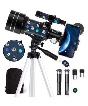 Telescope for Kids Astronomy Beginners - 15X-150X High Power Astronomical Refractor Telescope Portable Travel Telescope for Adults Perfect Christmas Astronomy Gifts for Kids, Space