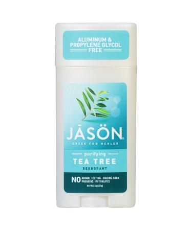 JASON Aluminum Free Deodorant Stick - Tea Tree - 2.5 Oz. - Pack of 3