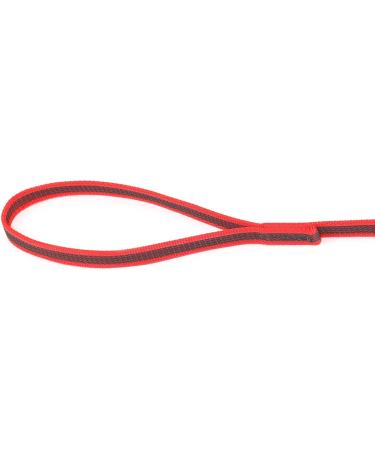 IDC Color & Gray Rubberized Leash - 14mm x 1.2m with Loop | Red-Grey Durable Dog Leash for International Shipping - Buy Online on SooperMarket.com