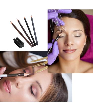 Professional Waterproof Eyebrow Pencil - Long-Lasting Microblading & 4-Sided Sharpener | Shop Internationally - Buy Online on SooperMarket.com