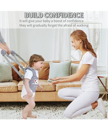 Adjustable Baby Walking Harness with Detachable Crotch - Grey, 9-24 Months - Buy Online on SooperMarket.com