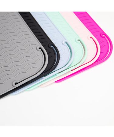 Angelil Travel Pad - Heat-Resistant Mat for Smooth Iron & Hair Styling Tools (23x17cm Black) | Perfect for Curls & Counter Protection | Shop Internationally - Buy Online on SooperMarket.com