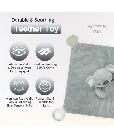 Modern Baby Koala Security Blanket Lovey - Super Soft Stuffed Taggy Blanket Teether Toy - Buy Online on SooperMarket.com