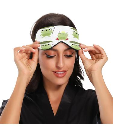 WELLDAY Cute Frog Sleep Mask - Soft Comfort Blindfold for Men and Women - Buy Online on SooperMarket.com