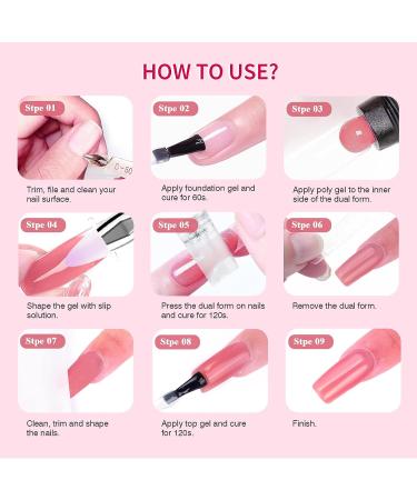 Saviland 150ML Slip Solution Poly Gel Kit for Nail Art - Anti-Stick Liquid with Nail Brush & Clips - Manicure Starter Set for DIY Home & Salon Use - Buy Online on SooperMarket.com