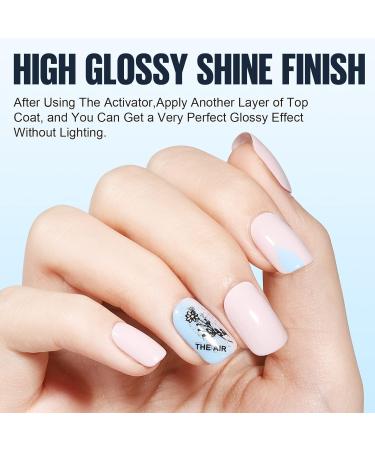 TOMICCA Dipping Powder Liquid Set - Base, Top Coat, Activator, Brush Saver - 4x15ml Essential Dip Liquid Set for DIY Nail Art - Buy Online on SooperMarket.com