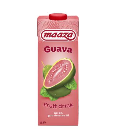 Maaza Guava Fruit Drink Guava Fruit Juice to Enjoy 6x1l Guava 1 l (Pack of 6)