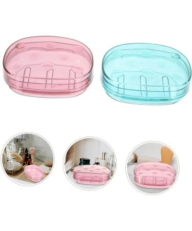 Ciieeo 2pcs Soap Dish Holder Soap Container Soap Box Portable - Buy Online on SooperMarket.com