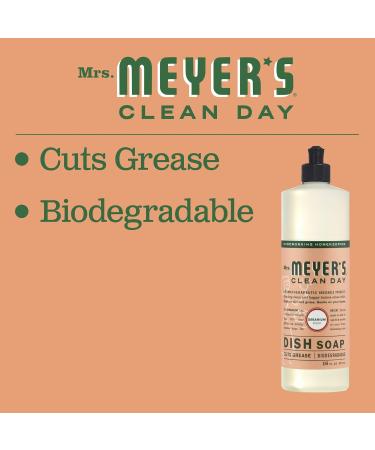 Mrs. Meyer's Liquid Dish Soap Geranium 16 OZ - Eco-Friendly Cleaning | International Shipping Available - Buy Online on SooperMarket.com