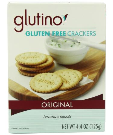 Glutino Gluten Free Crackers, Original, 125 Grams (Pack of 6)
