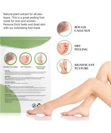 3 Pairs Foot Peel Mask Socks - Hydrating Foot Spa Treatment for Dry & Cracked Feet - Cornea Removal & Moisturizing Effects for Men & Women - Buy Online on SooperMarket.com
