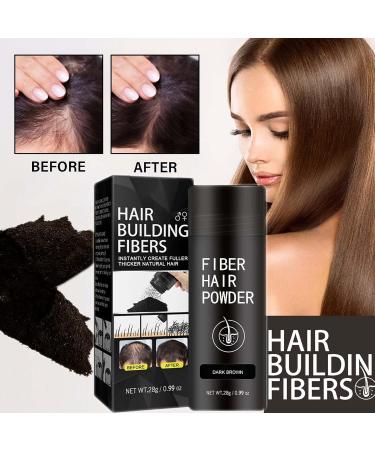 Hair Fibres Dark Brown Hair Volume Powder Natural Formula Hair Thickening Spray Hair Loss Treatment for Men & Women Instantly Conceals Hair Loss Unisex Hair Building Fibres for Bald Spots - Buy Online on SooperMarket.com
