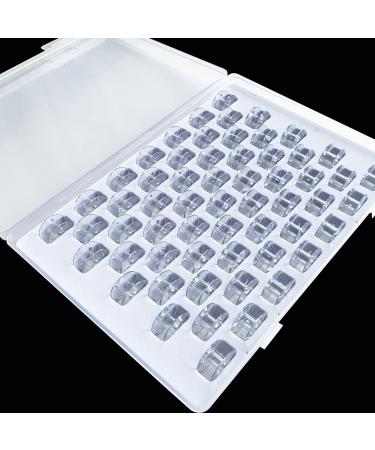 59 Pcs Bobbins Sewing Machine Bobbins Plastic Bobbins with Case SET5
