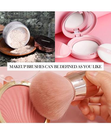 Tenmon Foundation Kabuki Brush - Blush & Concealer Brushes Set for Valentine's Day (Pink) - Buy Online on SooperMarket.com