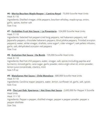 Hot Ones Season 23 Lineup Hot Sauce Challenge Kit Made with Natural Ingredients Unique Condiment Gift Box is the Ultimate Variety Pack for Spice Lovers 5 fl oz Bottles Produced in Small Batches (10-Pack) - Buy Online on SooperMarket.com