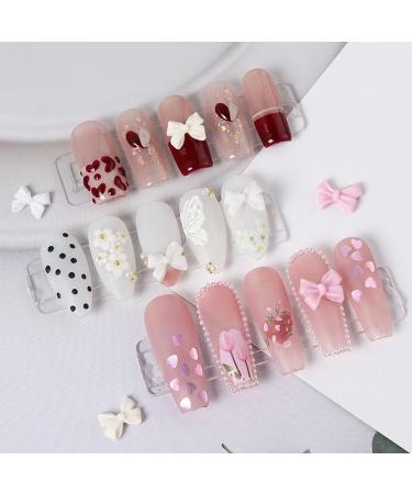 30 3D Nail Art Decorations 3D Bows Nail Colorful Bowknot Nail Accessories For Nail Art Designs DIY Crafting Bows Nail - Buy Online on SooperMarket.com