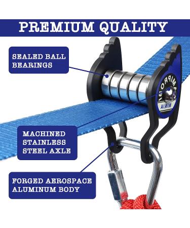YAMIPROBI Slackline Pulley - Slackline Accessories for Your Ninja Warrior Obstacle Course for Kids - Zipline Backyard Accessories for Kids & Adults a Dynamic Way - Patents Pending - Buy Online on SooperMarket.com