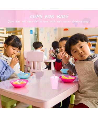 EXCEART 4PC Candy Color Sippy Cups with Built-in Straw for Children - Toddler Drinking Cups - Milk Cups - Water Container - Buy Online on SooperMarket.com