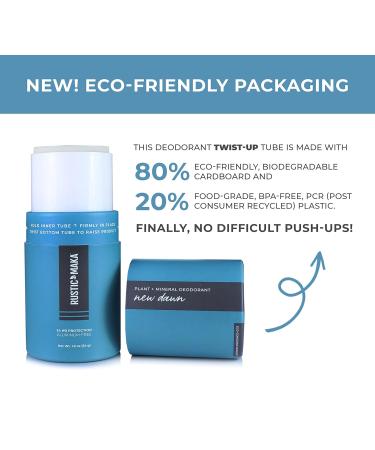 Rustic MAKA Natural Deodorant New Dawn ECO-Conscious Packaging Free of Aluminum Baking Soda & Parabens 1.9 oz Synthetic Fragrance-Free Cruelty-Free Certified - Buy Online on SooperMarket.com