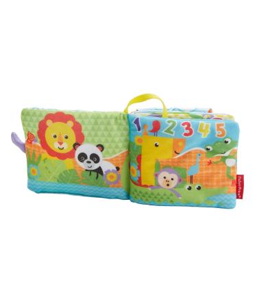 Fisher-Price FGJ40 Little Play Book - Soft Baby Book with Removable Toy | Multicolor Baby Toy from Birth | Perfect Gift for Infants - Buy Online on SooperMarket.com