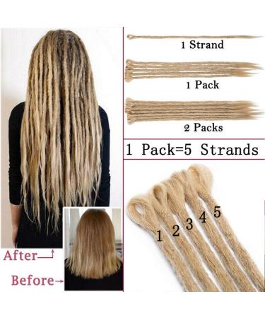 Silk-co Dreadlocks Braiding Hair Extensions All Human Handmade Ombre 24 inch Crochet Braids Reggae Hip-Hop Hairpiece Handmade for Braiding Black-Dark Purple  - Buy Online on SooperMarket.com