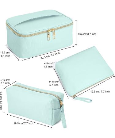 MAGEFY 3 Pcs Portable Waterproof Travel Makeup Bag Set - Green - Buy Online on SooperMarket.com
