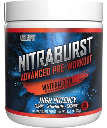 Giant Sports International Nitraburst Advanced Pre-Workout - Watermelon - 30 Servings - 10.6 Oz.