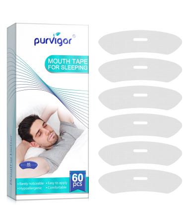 Mouth Tape 60 PCS Mouth Tape for Sleeping Advanced Gentle Sleep Strips Better Nose Breathing Improve Snoring Drooling Improve Nighttime Sleeping Suitable for Your Mouth Shape