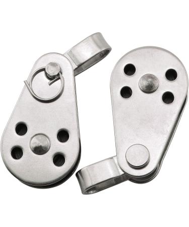 2pcs Stainless Steel Nylon Pulley Marine Pulley Blocks - Boat & Kayak Accessories - Buy Online on SooperMarket.com
