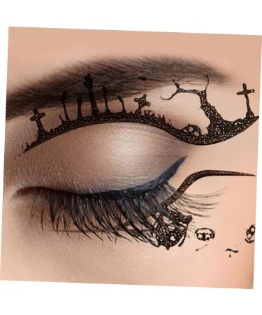 Healeved 4 Pairs Halloween Temporary Eyeliner Stickers Stickers Eyeshadow Temporary Eyeliner Decals - Buy Online on SooperMarket.com