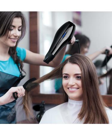 Cliplanyard Ionic Hairdryer 1200W AC Black Professional Hair Dryer Motor Fast Drying Salon with 2 Speed 3 Heat Setting Cool Button Diffuser Nozzle Concentrator Comb for Curly and Straight - Buy Online on SooperMarket.com