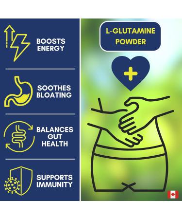 Promise L-Glutamine Powder 250g 5000mg for Gut Health Unflavored Non GMO Post and Pre Workout Amino Acids Supplement L Glutamine Digestive System Support 50 Servings - Buy Online on SooperMarket.com